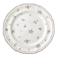 DINNERTELLER Rosalie Weiß 22x27x2.5 cm Porzellan - Weiß, Keramik (22cm) - Mondex