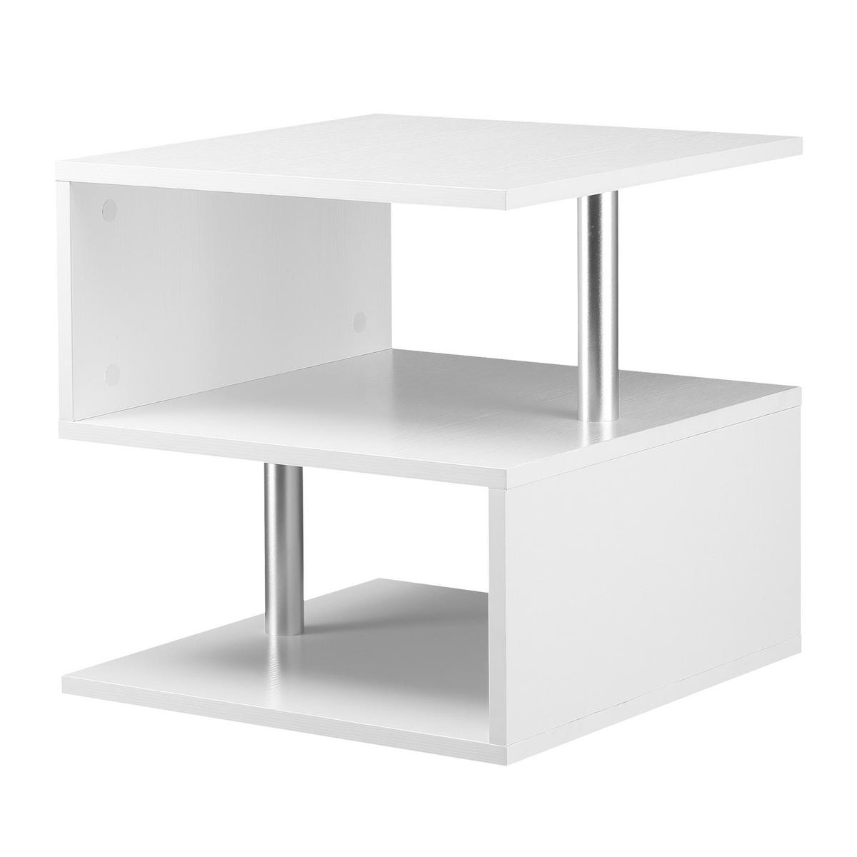 BEISTELLTISCH Weiß 1 Stück - Weiß, Kunststoff (50/50/50cm) - GiPP