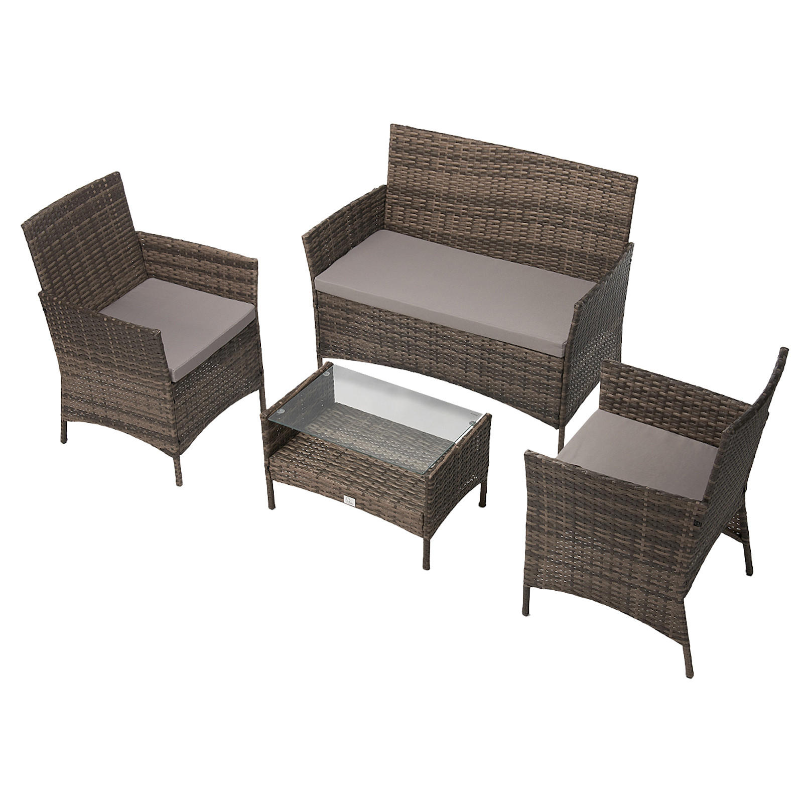 Thumbnail - Svita Sitzgruppe, Braun, Kunststoff, Gartenmöbel, Gartenmöbel-Sets