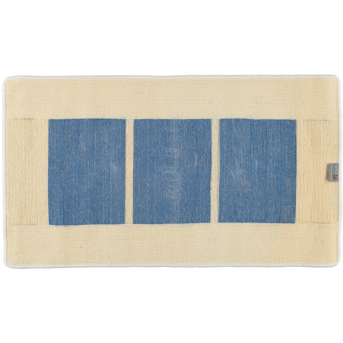 BADTEPPICH LIBERTY WEISS-BLAU - 844 - Blau, Textil (65/115cm) - Rhomtuft