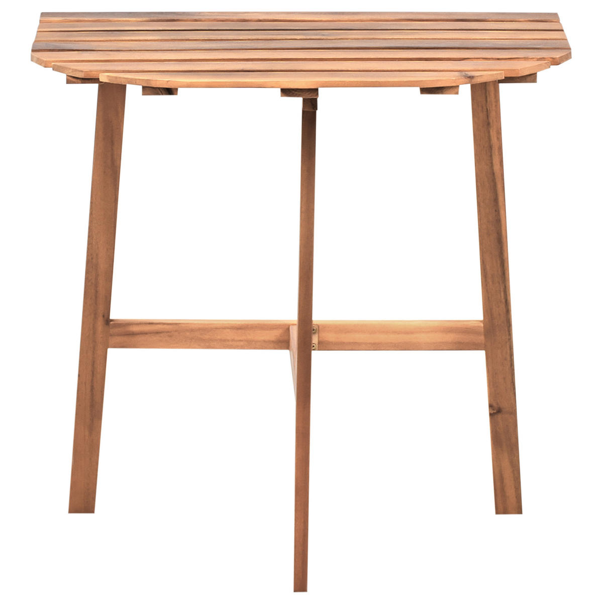 BISTROBORD 44/70 cm akaciaträ brunt Osigo - Brun, Trä (44/70/72cm) - Beliani