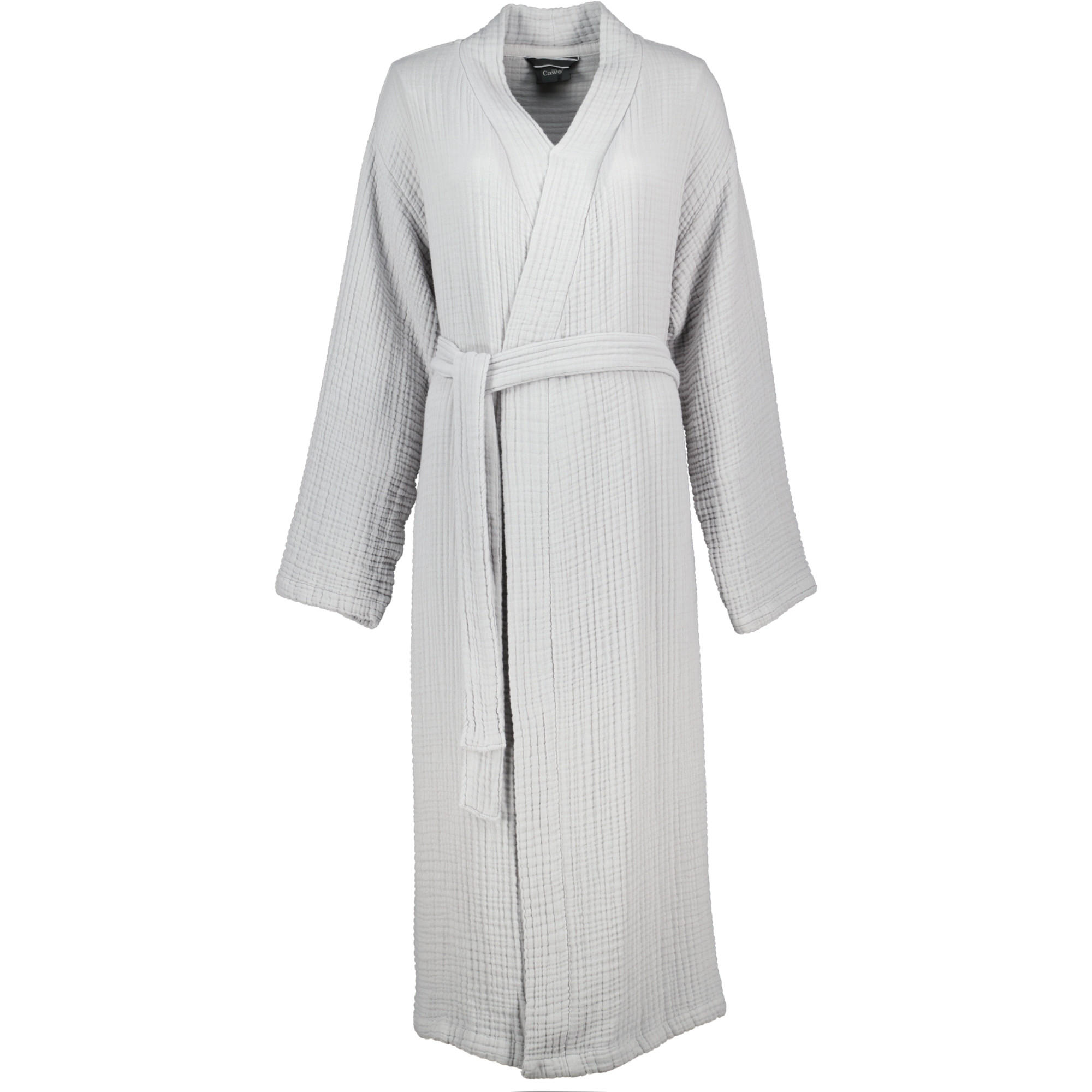 BADEMANTEL DAMEN KIMONO MUSSELIN 838 KREIDE - 70 - Grau, Textil (L/XLnull) - Cawoe
