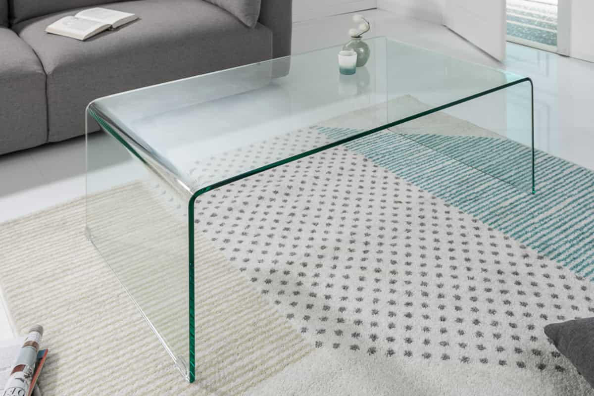 COUCHTISCH FANTOME Glas Transparent 110 cm - Transparent, Glas (55/110/40cm) - riess-ambiente