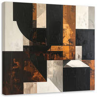 LEINWANDBILD 3D und geometrisch 60x60cm - Braun, Textil (60/60cm) - Feeby