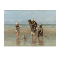 LEINWANDBILD | Kinder des Meeres | 75x100cm - Multicolor, Holzwerkstoff (100/70cm) - Art for the Home