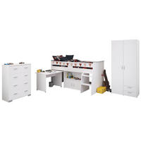 KINDERZIMMER SET Parisot Reverse 3-tlg. Holzdekor Weiß - Weiß, Kunststoff (100/1/200cm) - 58aufmkessel