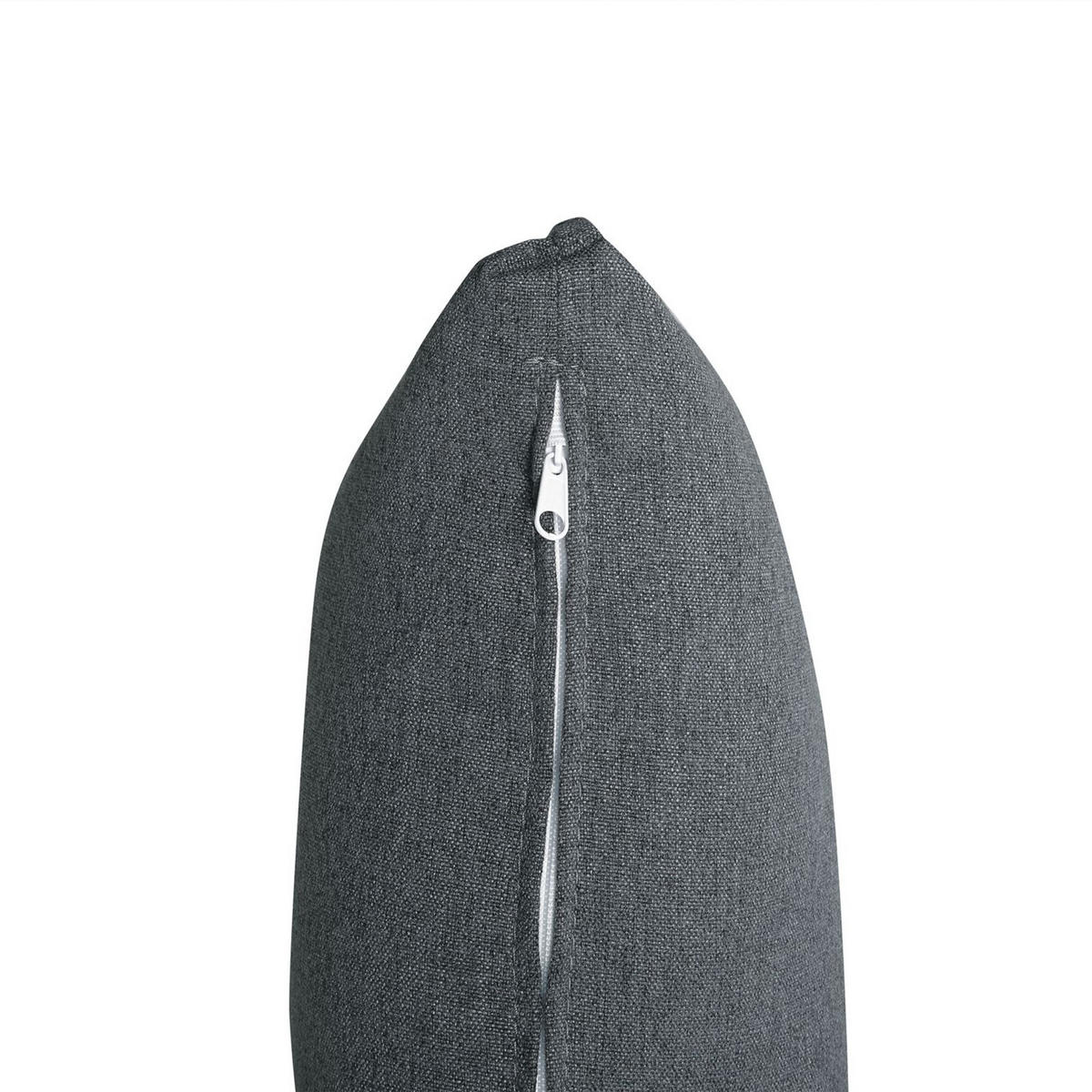 4-SITZER-ECKSOFA Polyester Grau linksseitig Tomra - Graphitfarben, Textil (325/136cm) - Beliani