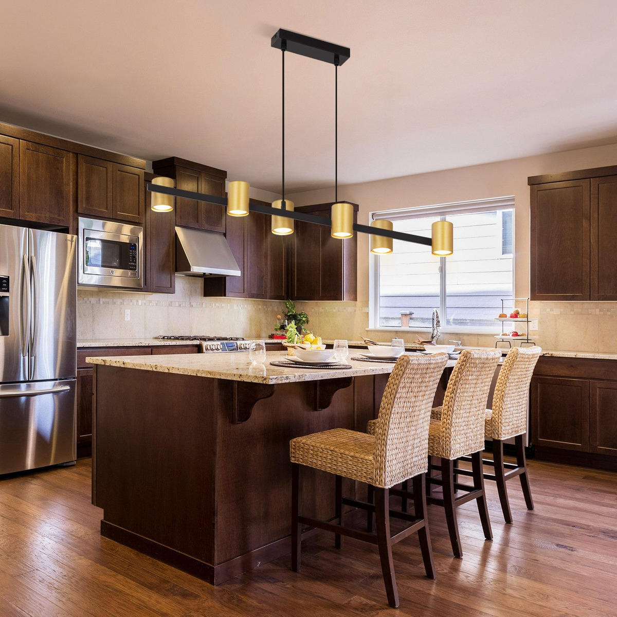 PENDELLEUCHTE Hazel 85/12/155 cm - Goldfarben, Metall (85/12/155cm) - ZMH