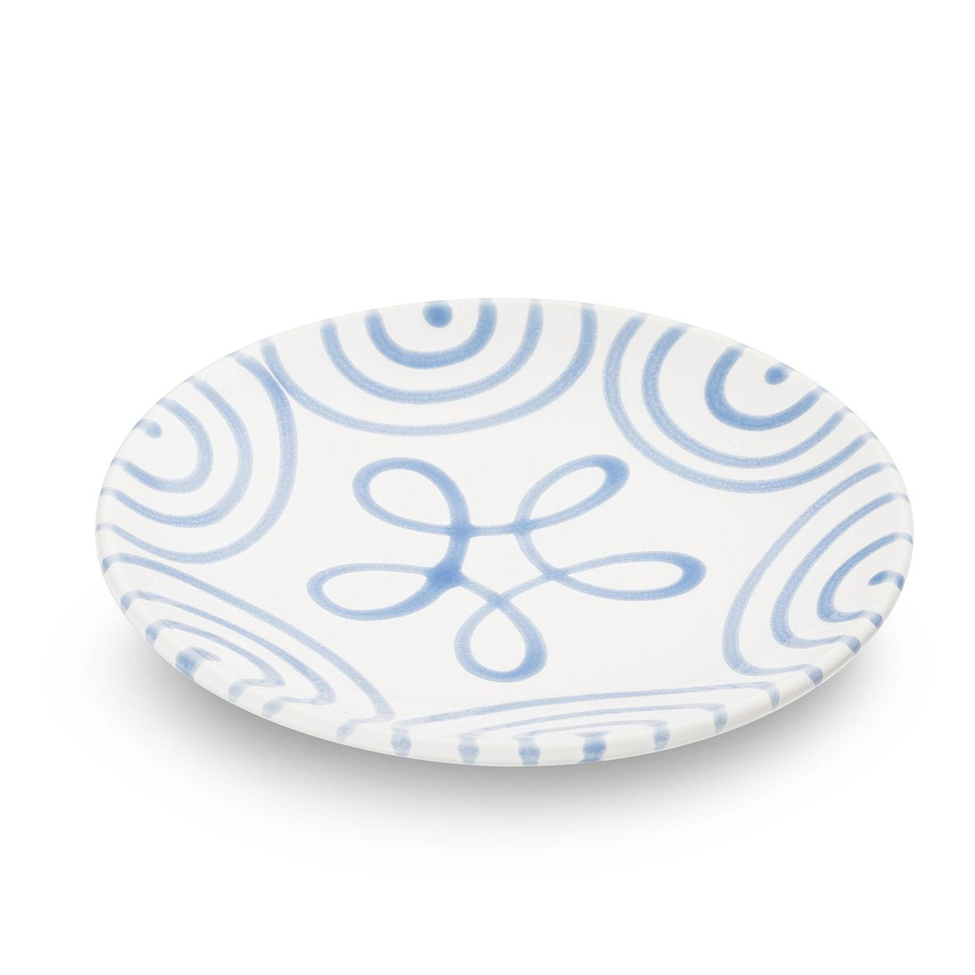 SPEISETELLER Keramik Blaugeflammt 15 cm - Blau, Keramik (15cm) - Gmundner Keramik