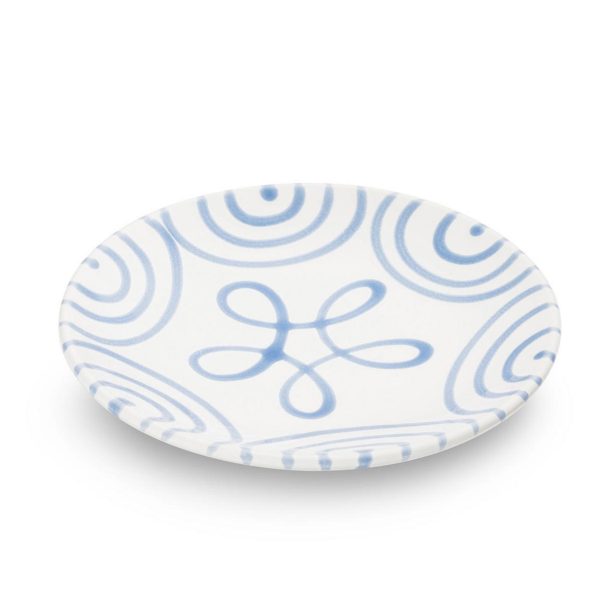 TELLER Geflammt - Weiß, Keramik (15cm) - Gmundner Keramik