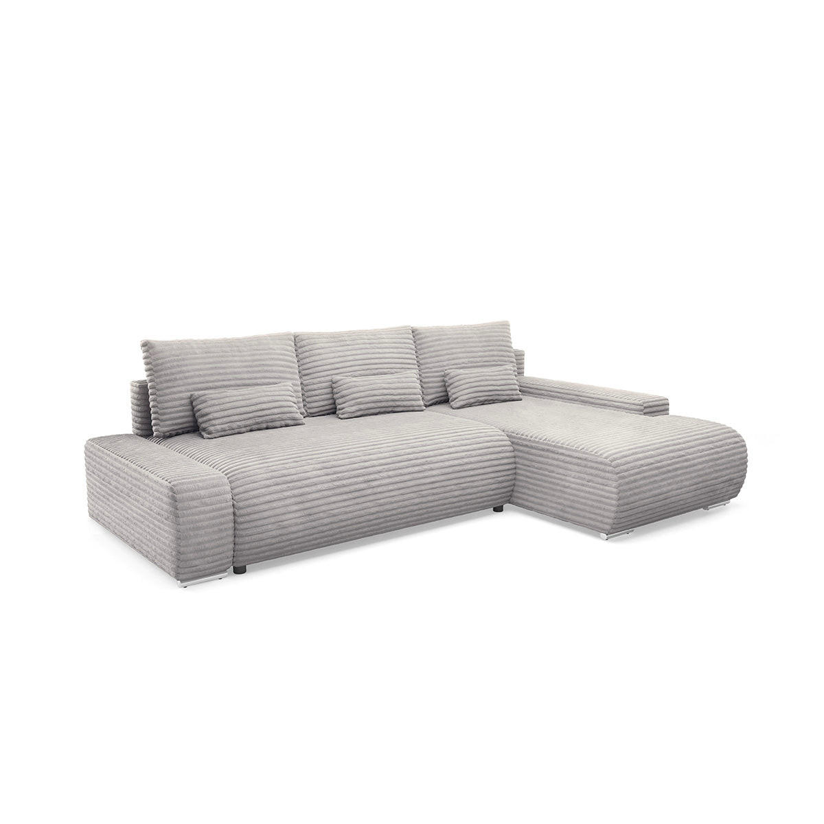 Petits-meubles Ecksofa Hellgrau 265x172 cm
