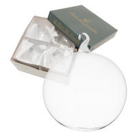 CHRISTBAUMKUGELN Kristall Transparent 10cm (Glas / 4 Stk.) - Transparent, Glas (10/10/10cm) - Krebs Glas Lauscha