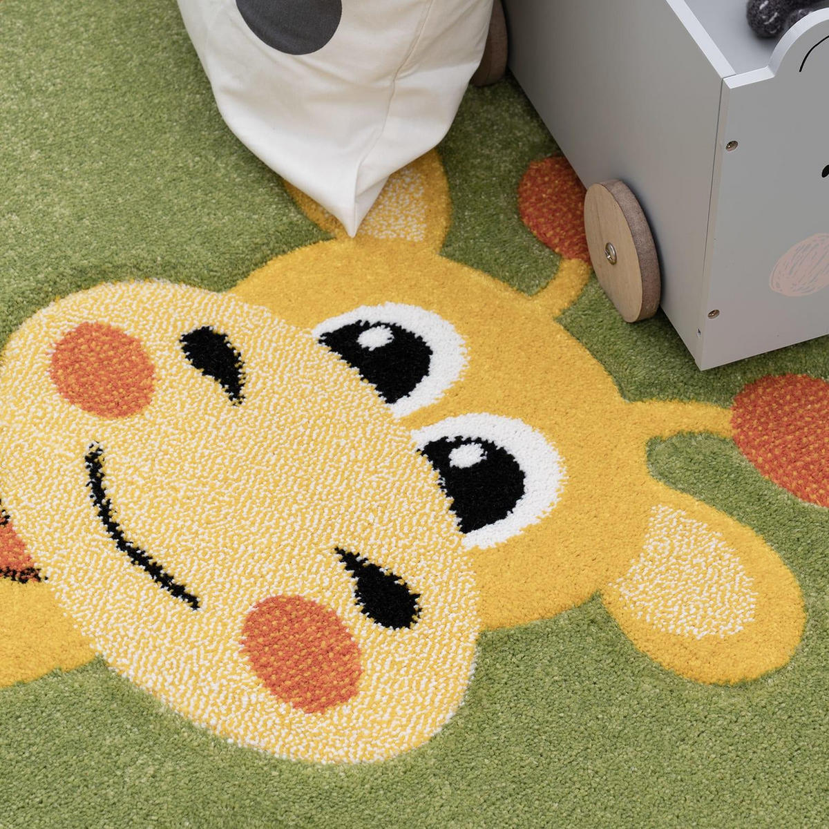 KINDERTEPPICH DIAMOND 638 GRÜN 80X150 - Grün, Kunststoff (80/150cm) - Paco Home