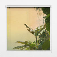 VNÚTORNÁ roleta - okenná roleta - roleta - 100x140 cm - Rám rastlín - zelená, plast (100/140/0.5cm) - TULUP