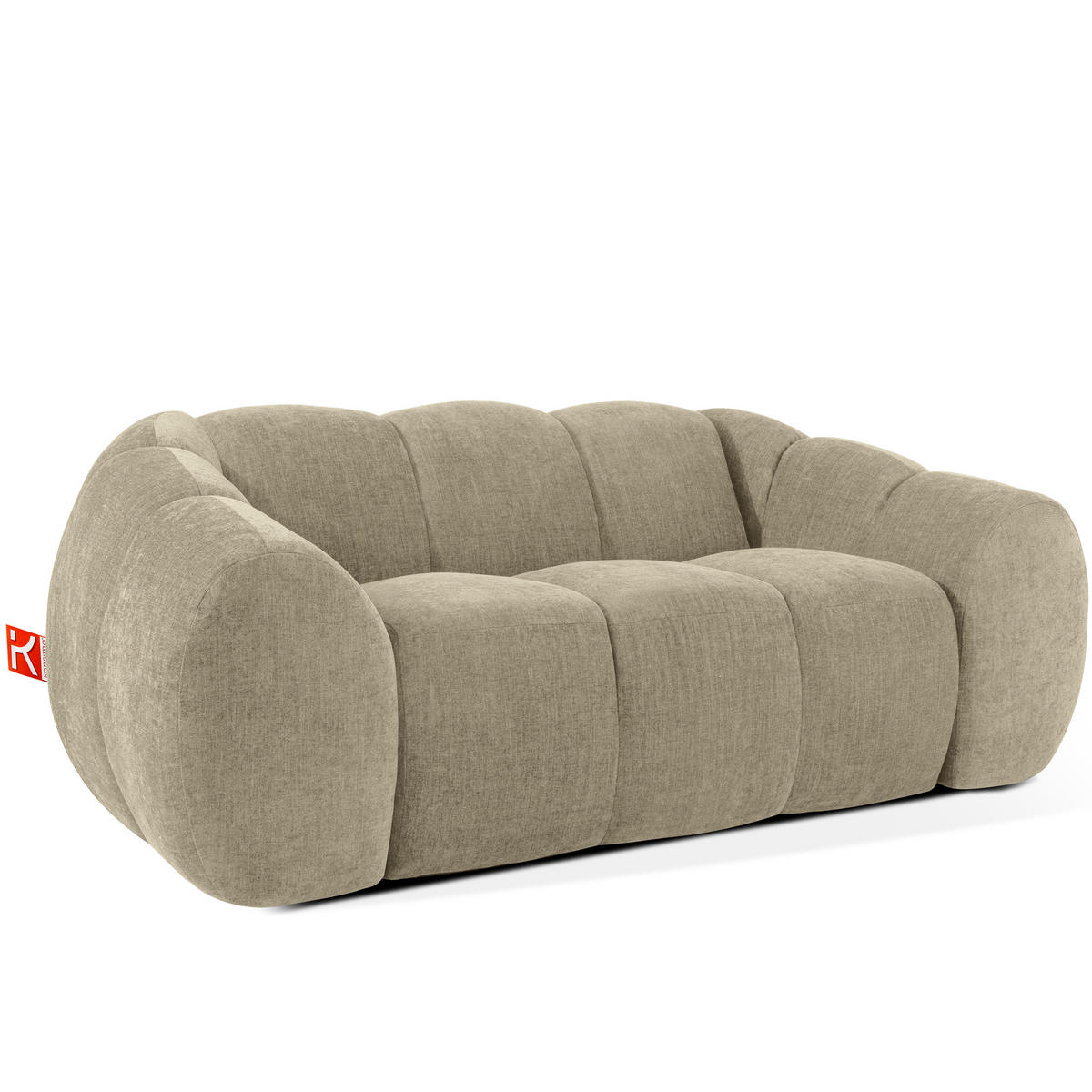 2-SITZER SOFA FLAVA, Sandfarben - Sandfarben, Holz/Holzwerkstoff (200/76/100cm) - KONSIMO®