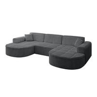 WOHNLANDSCHAFT TARO-U1 - 303x171x79,5 cm Duneklgrau - Dunkelgrau, Holzwerkstoff/Textil (303/79.5/171cm) - ALTDECOR