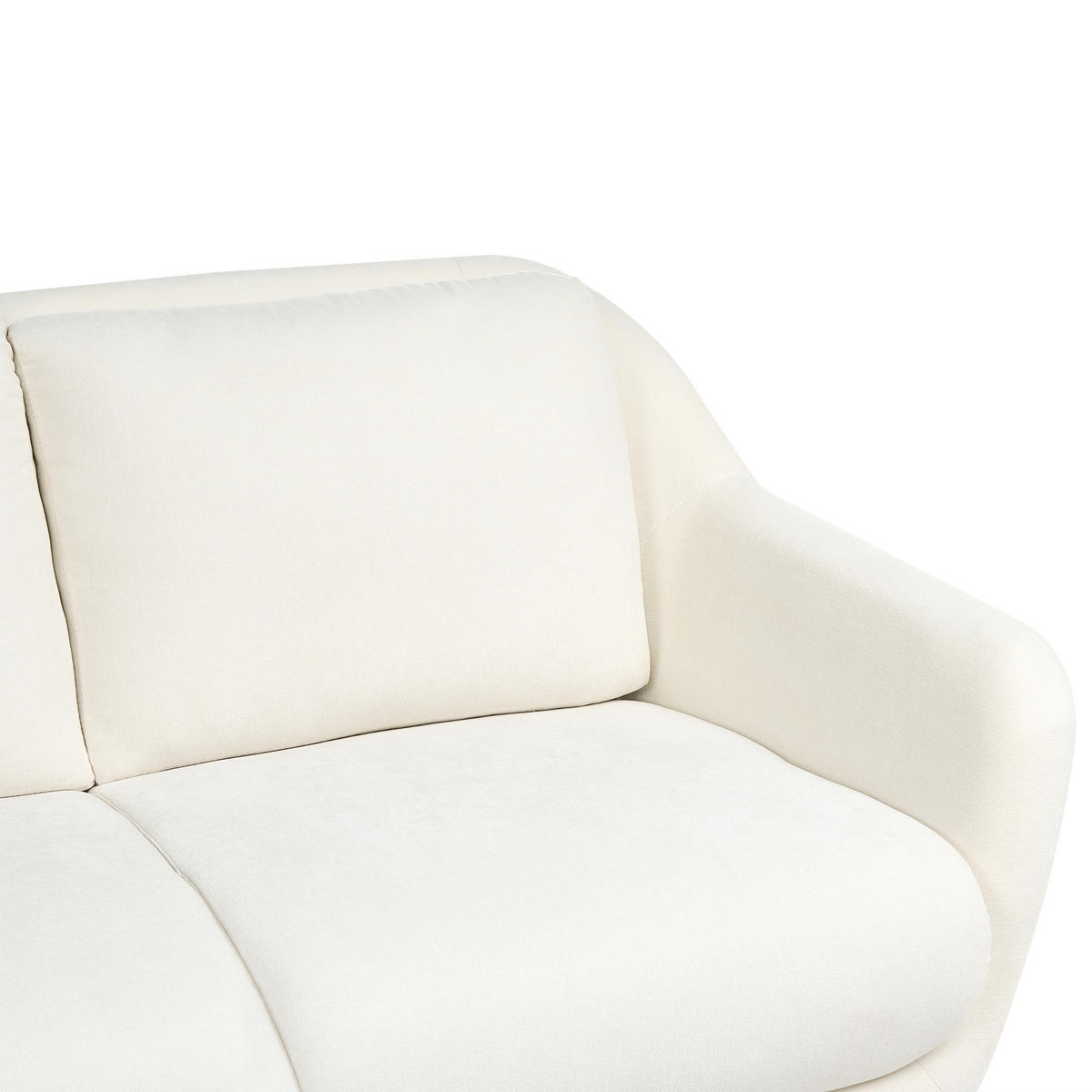 POHOVKA 2-místná Žinylková látka Bílá Eiby - bílá, textil (130/80/90cm) - Beliani
