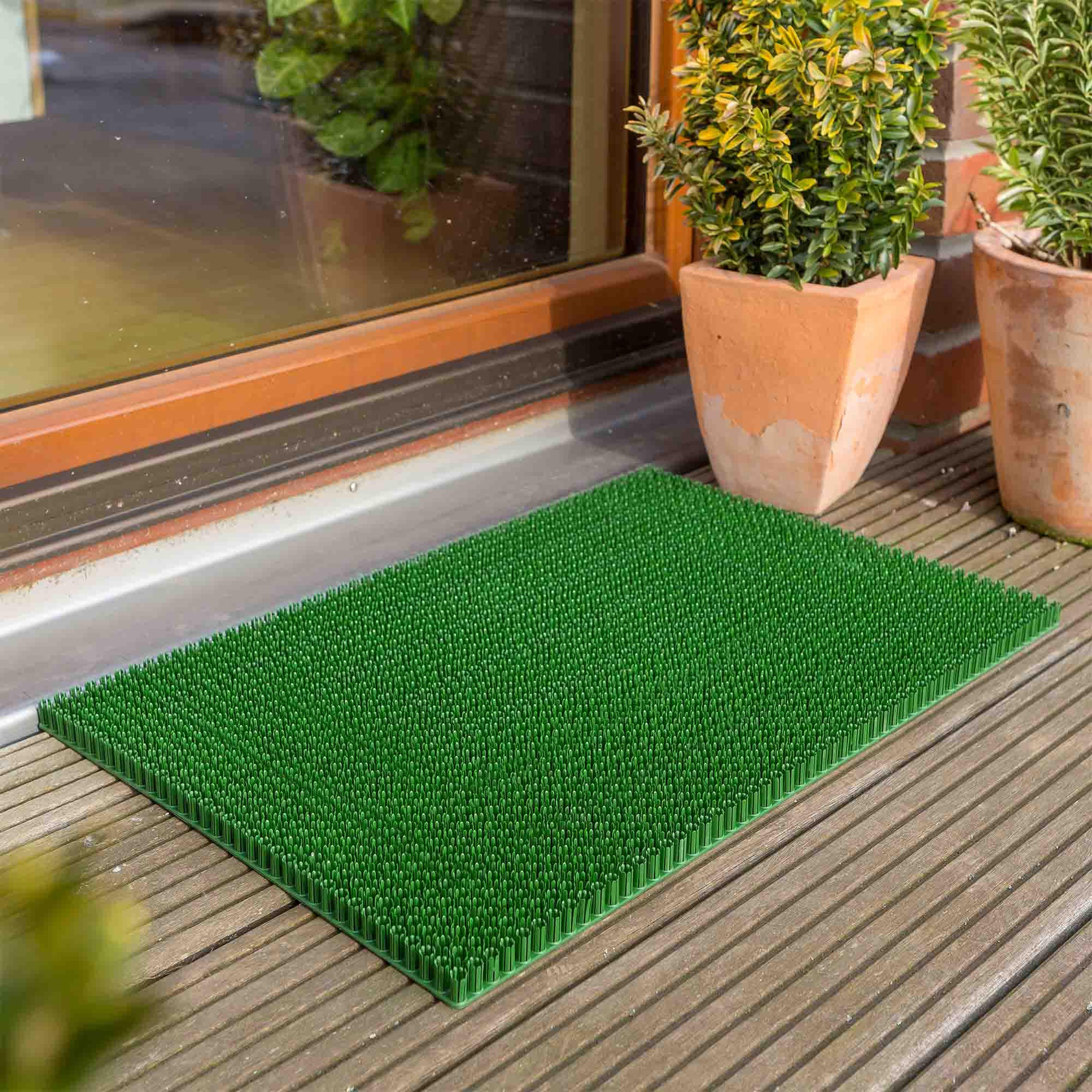 OUTDOOR-FUSSMATTE SEANSON 2ER SET - Grün, Textil (40/60cm) - Astra