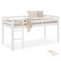 HOCHBETT mit Lattenrost 90/200 cm Weiß - Weiß, Holz (90/200cm) - Homestyle4u