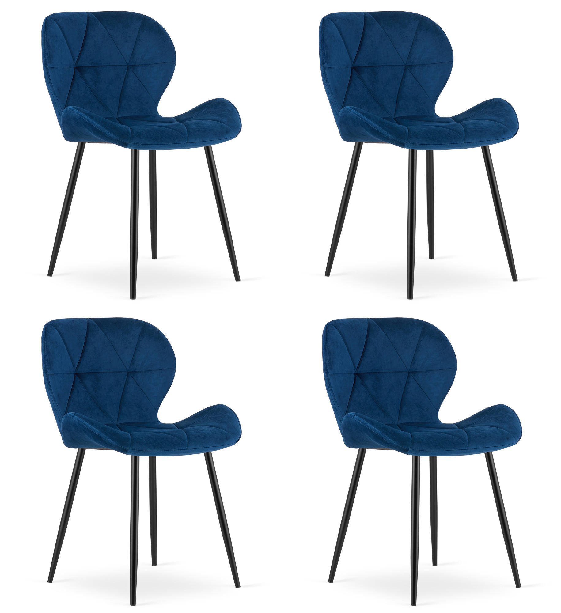 XXXLutz Stuhl Dunkelblau 46x49x53 cm