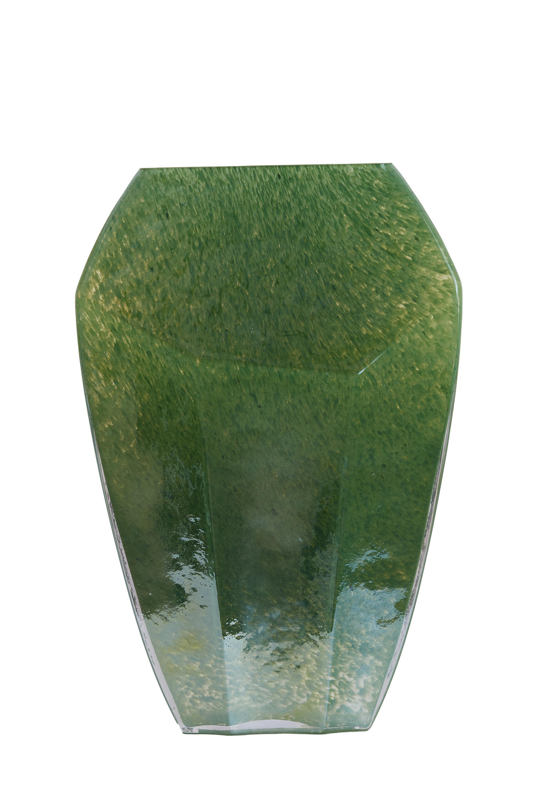 VAZE Vionna Grün 30/16/44.5 cm - Smaragdgrün, Glas (44.5cm) - Light & Living