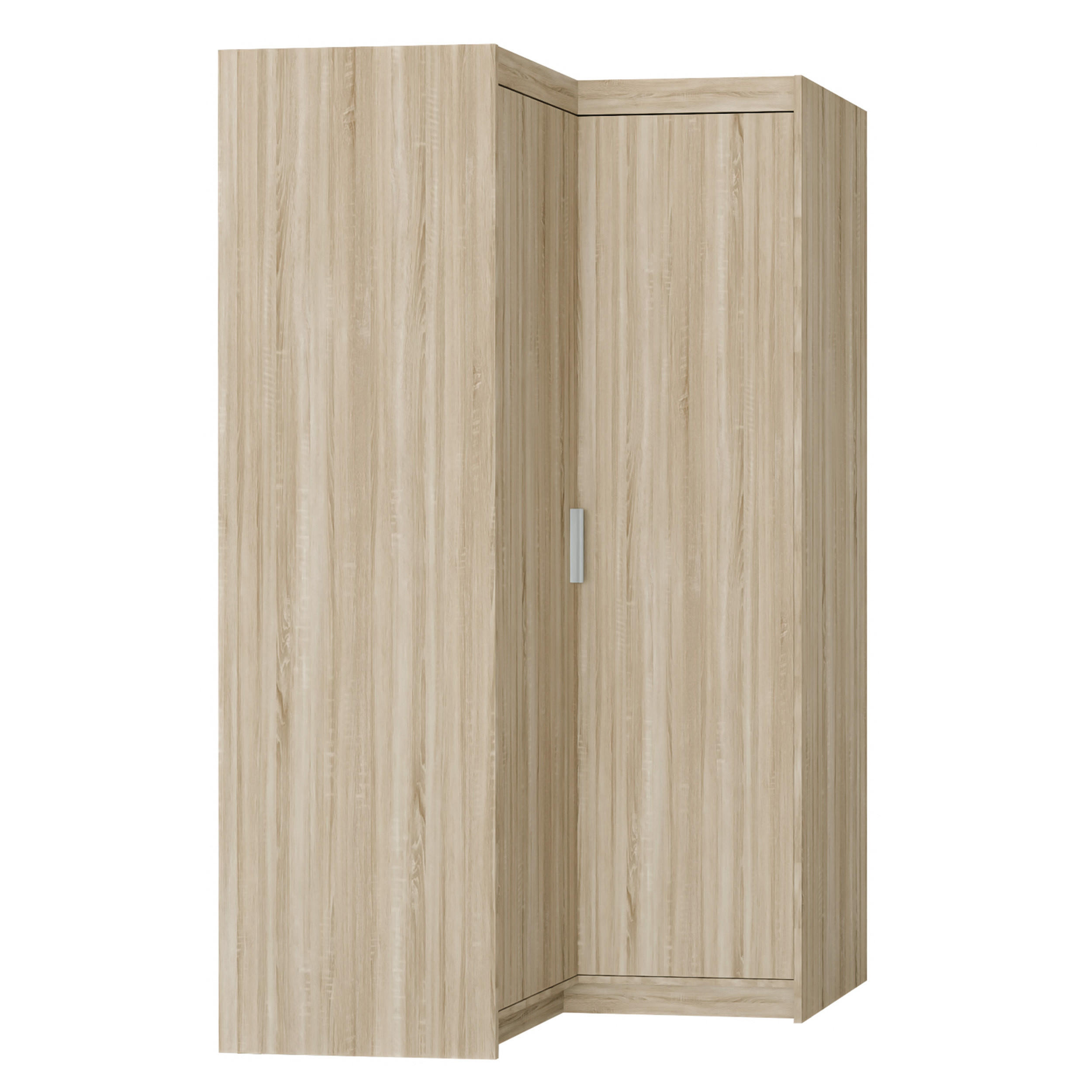 AX Living Eckschrank Sonoma Eiche 97.8x190.5x97.8 cm