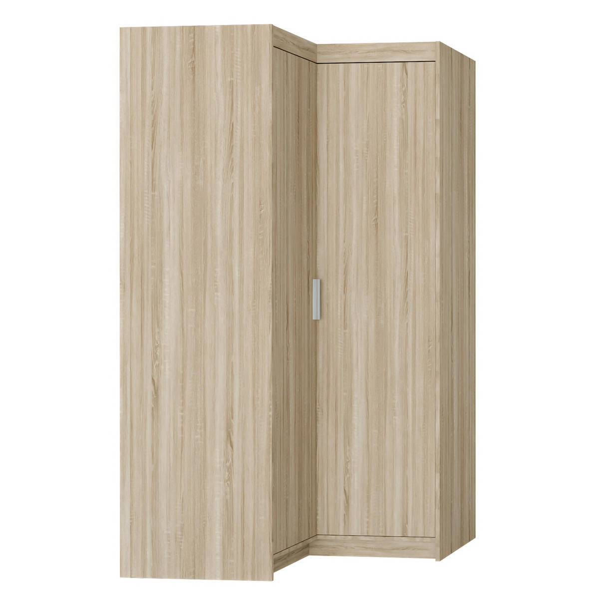 ECKSCHRANK Storicos Sonoma Eiche 97,8/190,5/97,8 cm – Modern, ideal für Ecken - Beige, Holzwerkstoff/Kunststoff (97.8/190.5/97.8cm) - AX Living