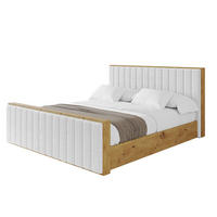 POLSTERBETT mit Bettkasten, Fußteil und Lattenrost, Boxbett mit Matratze H3/H4 - ENZO4-Z 180x200 Weiß - Weiß, Holzwerkstoff/Textil (180/200cm) - ALTDECOR