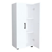 MEHRZWECKSCHRANK Åsnes - Weiß, Holzwerkstoff (49/108/32cm) - [en.casa]