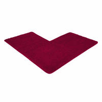 ECKBADEMATTE PARIS - Beere, Textil (100/100cm) - WohnDirect