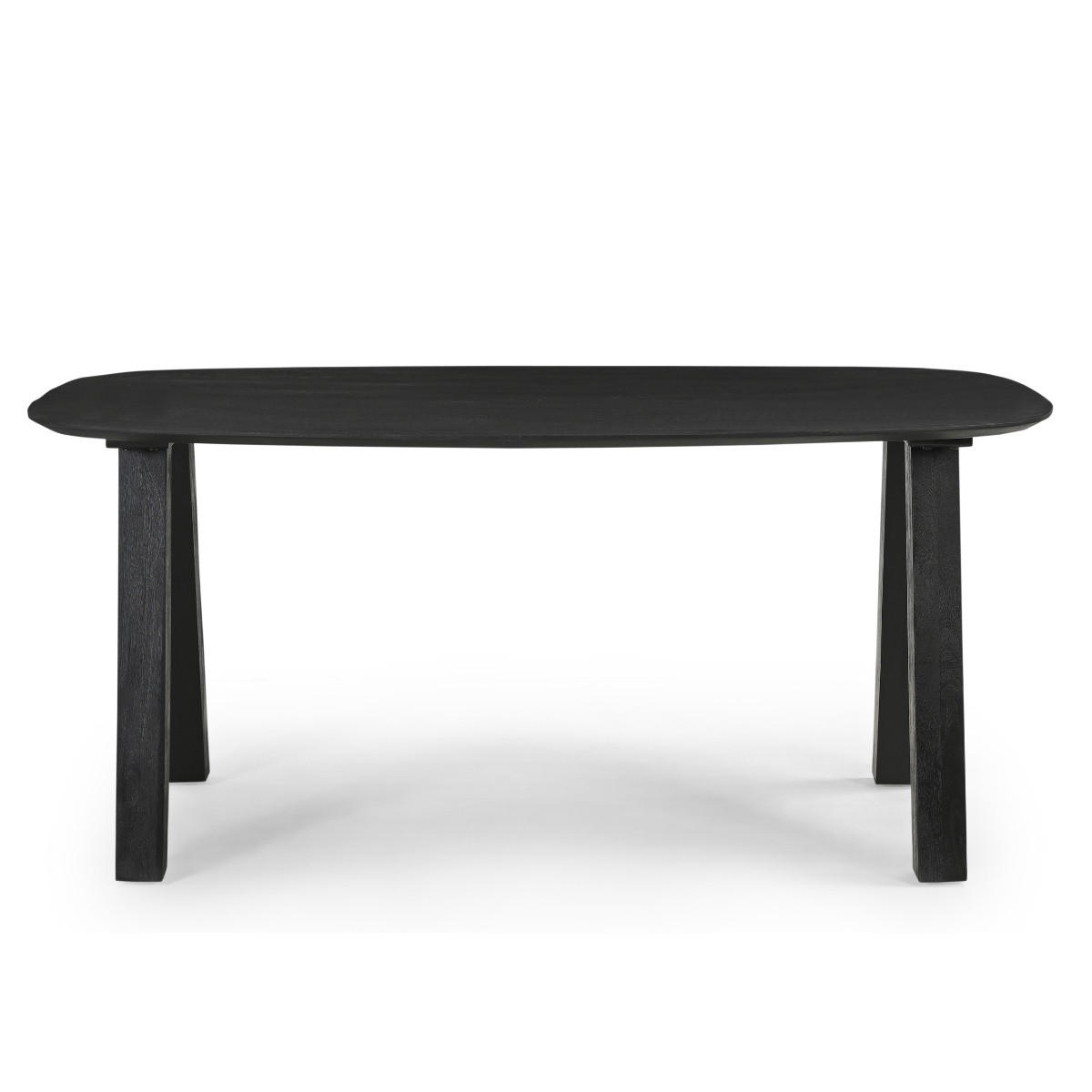 ESSTISCH oval aus Mangoholz 170cm, schwarz - Schwarz, Holz (170/100/76cm) - Giga Meubel