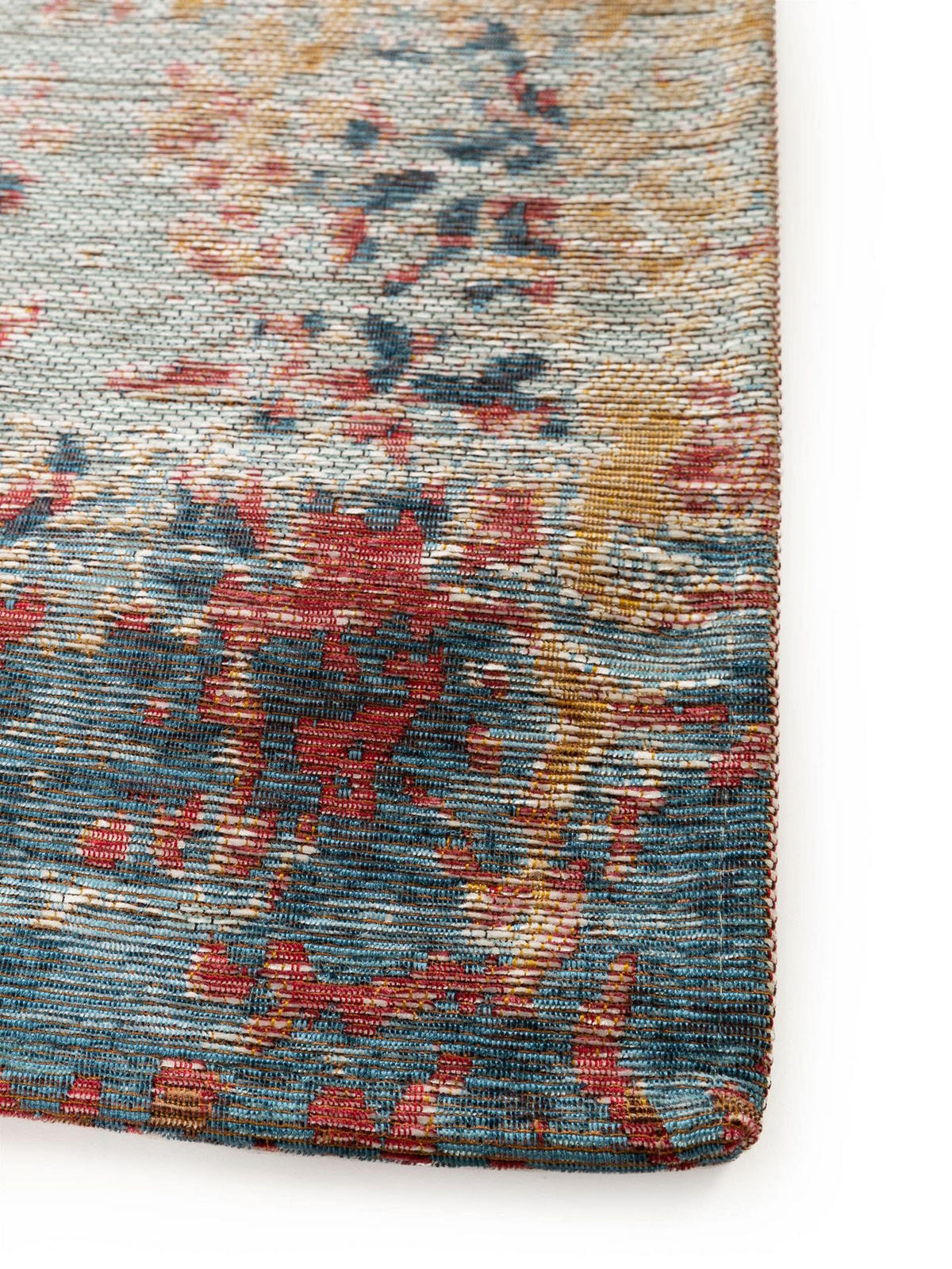 LÄUFER Frencie Blau 80x250 cm - Blau, Kunststoff/Textil (80/1cm) - KUNSTLOFT