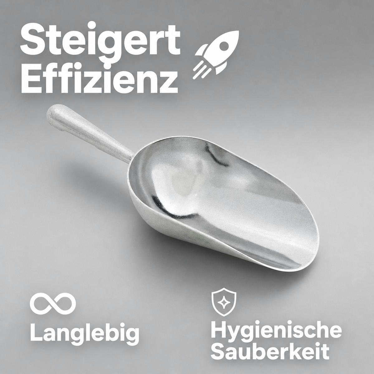 EISSCHAUFEL - Alufarben, Metall (10/7/12cm) - ich-zapfe