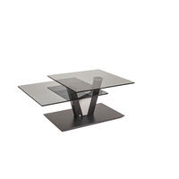 COUCHTISCH Cadance 97x65x43 Wohnzimmertisch Parsolglas/Grau/Anthrazit - Grau, Glas (118/65/43cm) - 58aufmkessel