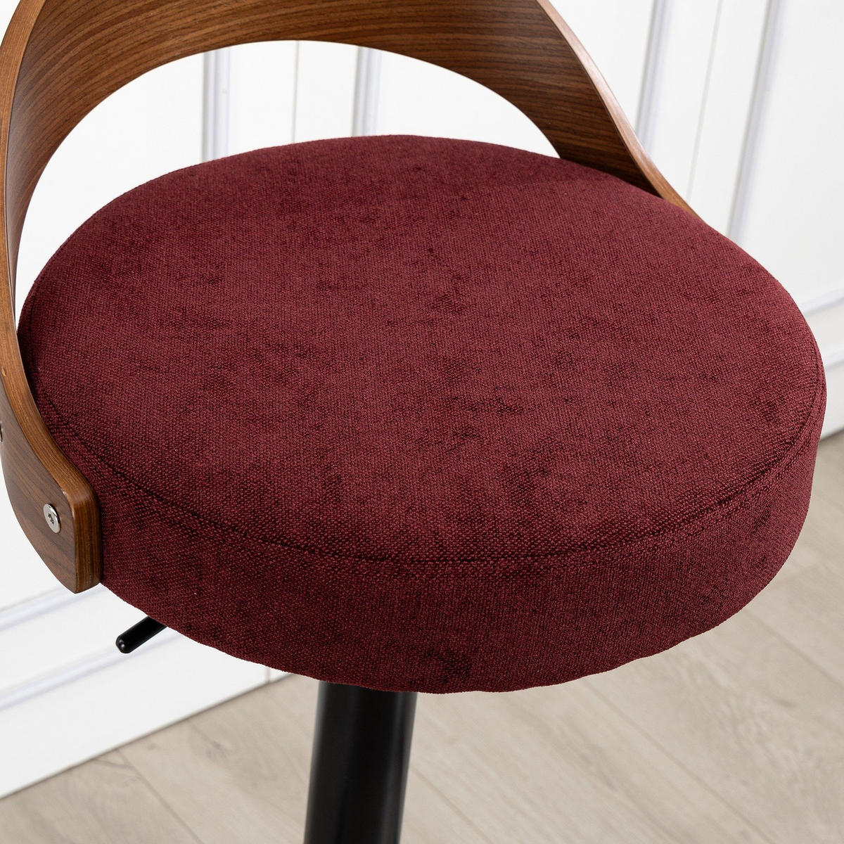 BARHOCKER,DREHSTUHL,RATTAN 360° drehbar2er-Set,Rot - Rot, Metall (42/77/42.5cm) - LVHOM