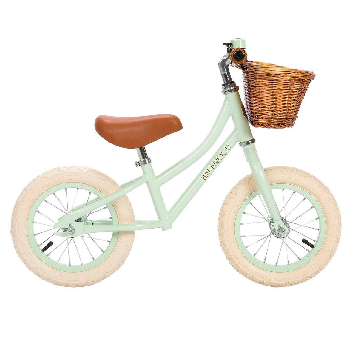 LAUFRAD aus Stahl für Kinder 3-5 Jahre, Minze - Grün, Metall (65/41/20cm) - Banwood