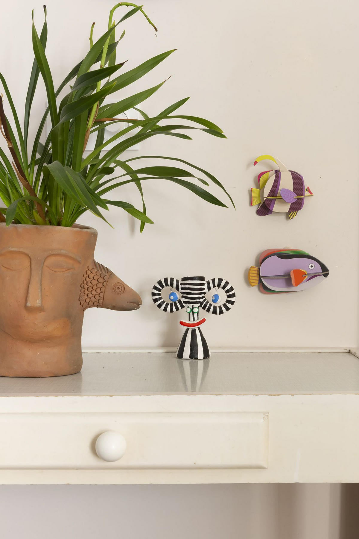 WANDSKULPTUR Bunt 6/11,5 cm - Multicolor, Wellpappe (6/11.5/11cm) - Studio Roof