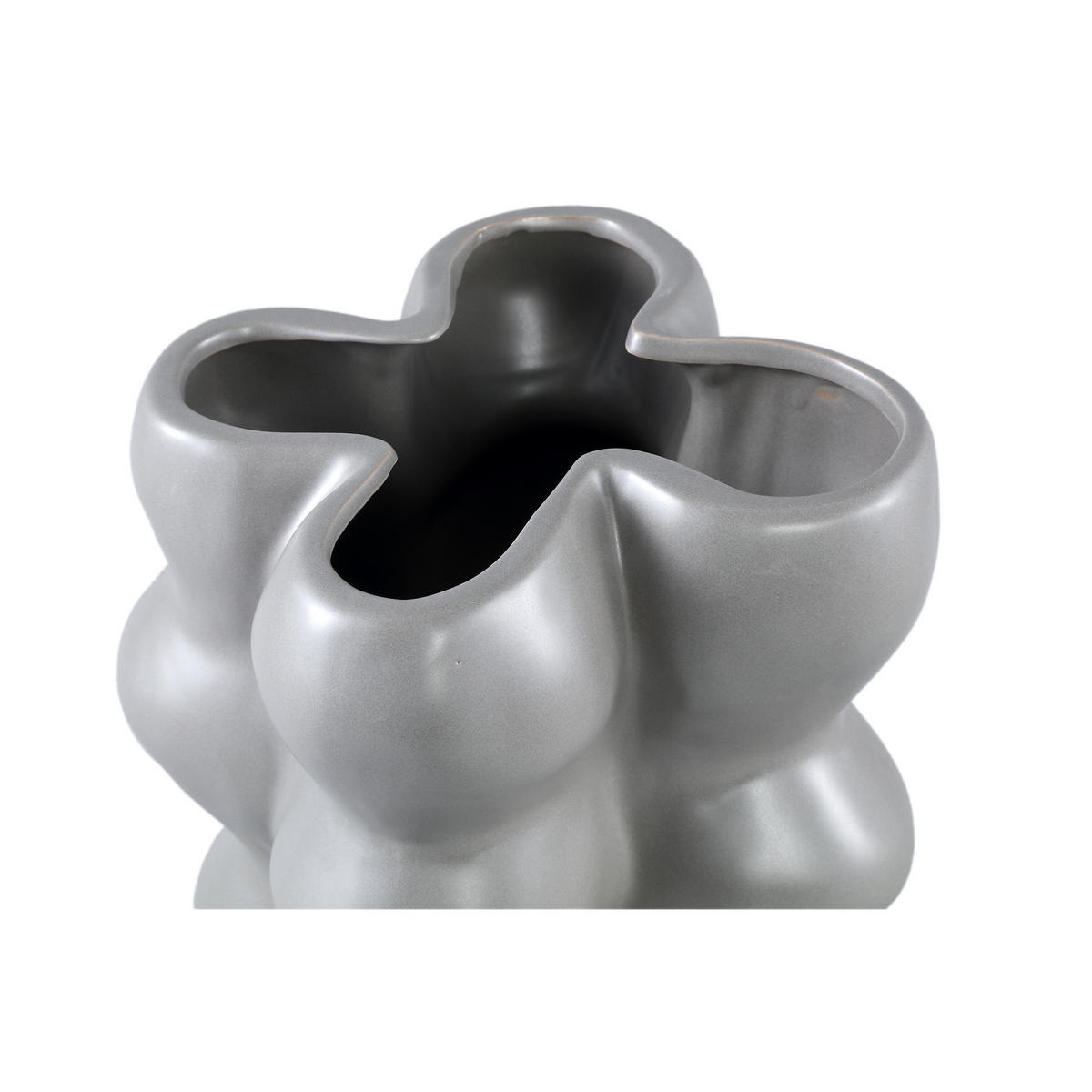 TOPF Baille Grau 25/24/39cm - Grau, Keramik (39cm) - PTMD Collection