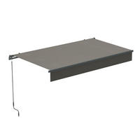 MARKISE pisa taupe fris 2.95 x 3 m aus stahl - Taupe, Metall (300/14/295cm) - Concept Usine