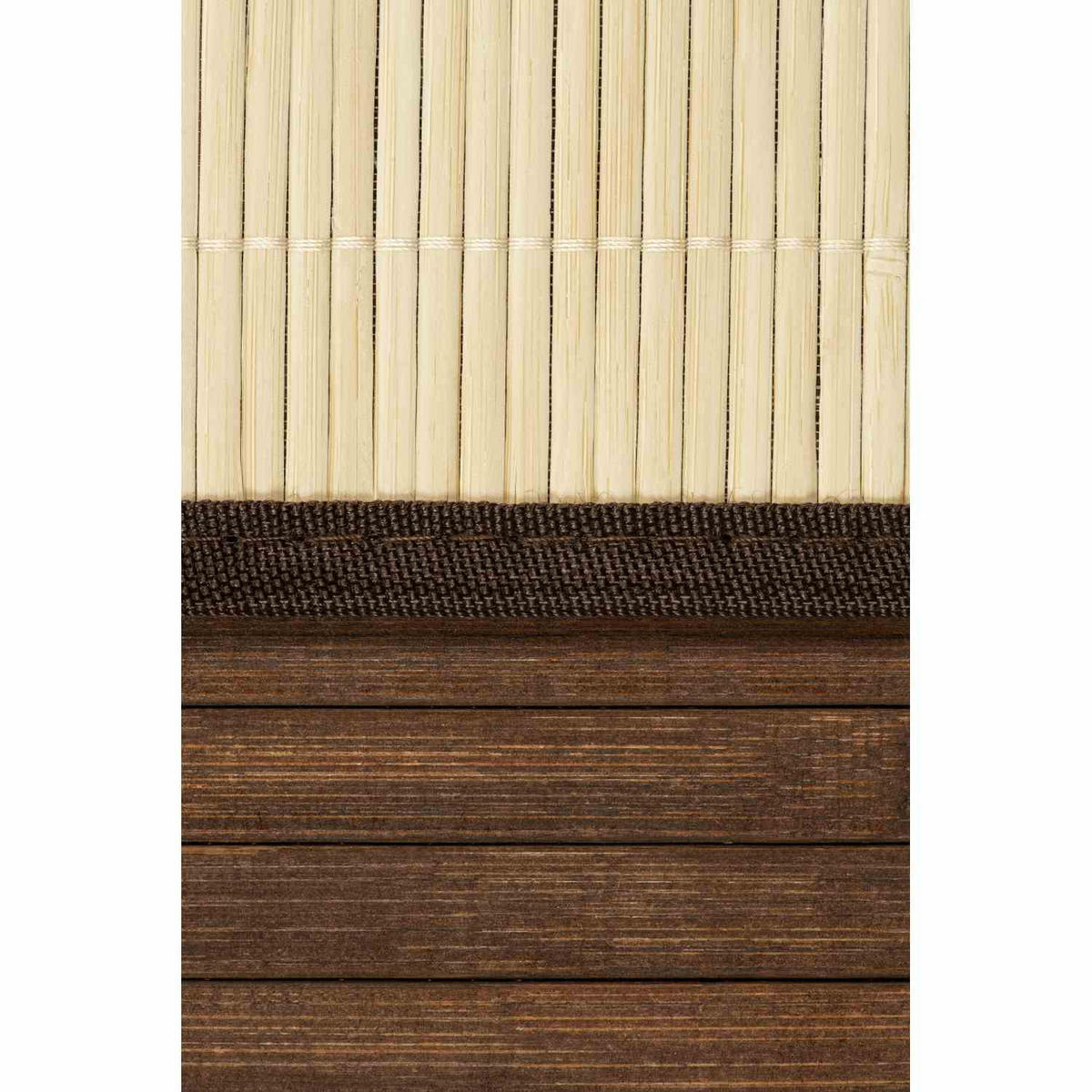 WÄSCHEKORB MIT DECKEL BAMBOO - Braun, Naturmaterialien (40/60/30cm) - WohnDirect
