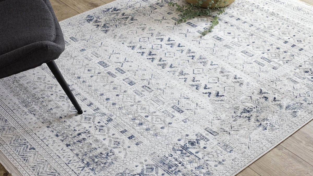 TEPPICH Distin 120/170 cm - Blau, Textil (120/170cm) - rugsX
