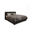 POLSTERBETT Zaira 160x200cm – Elegantes Polsterbett für modernen Wohnstil , Taschenfederkernmatratze Pocket KOKOS (20cm), schwarz - Schwarz, Holz - Panda Möbel