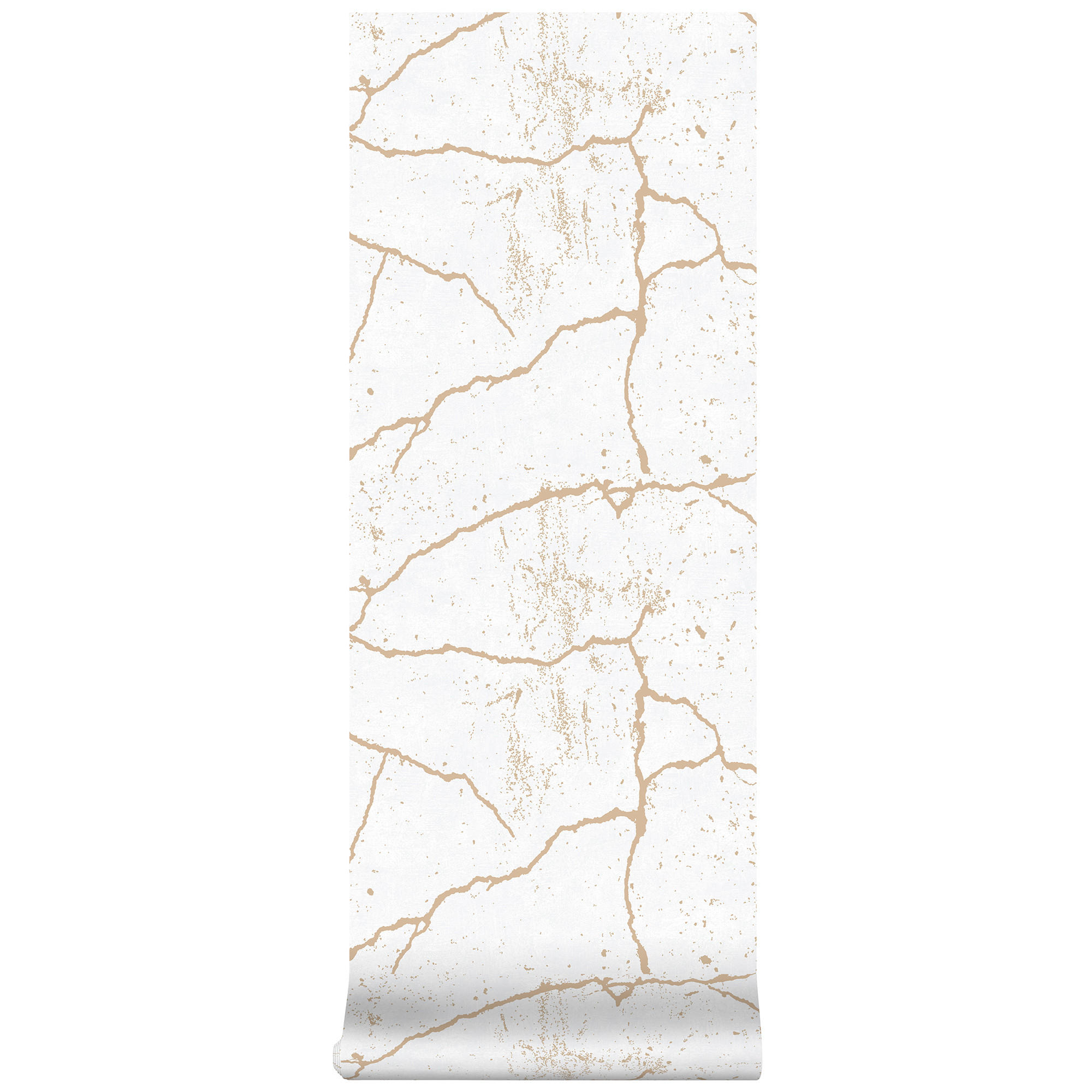 VLIESTAPETE Kintsugi 1005x53cm - Goldfarben, Papier/Kunststoff (53/1000cm) - Superfresco Easy