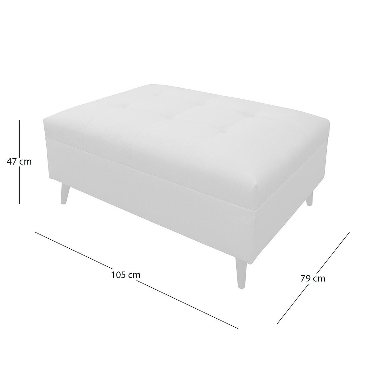ECKSOFA mit Hocker - Anthrazit, Holz/Birkenholz (247/174cm) - home24