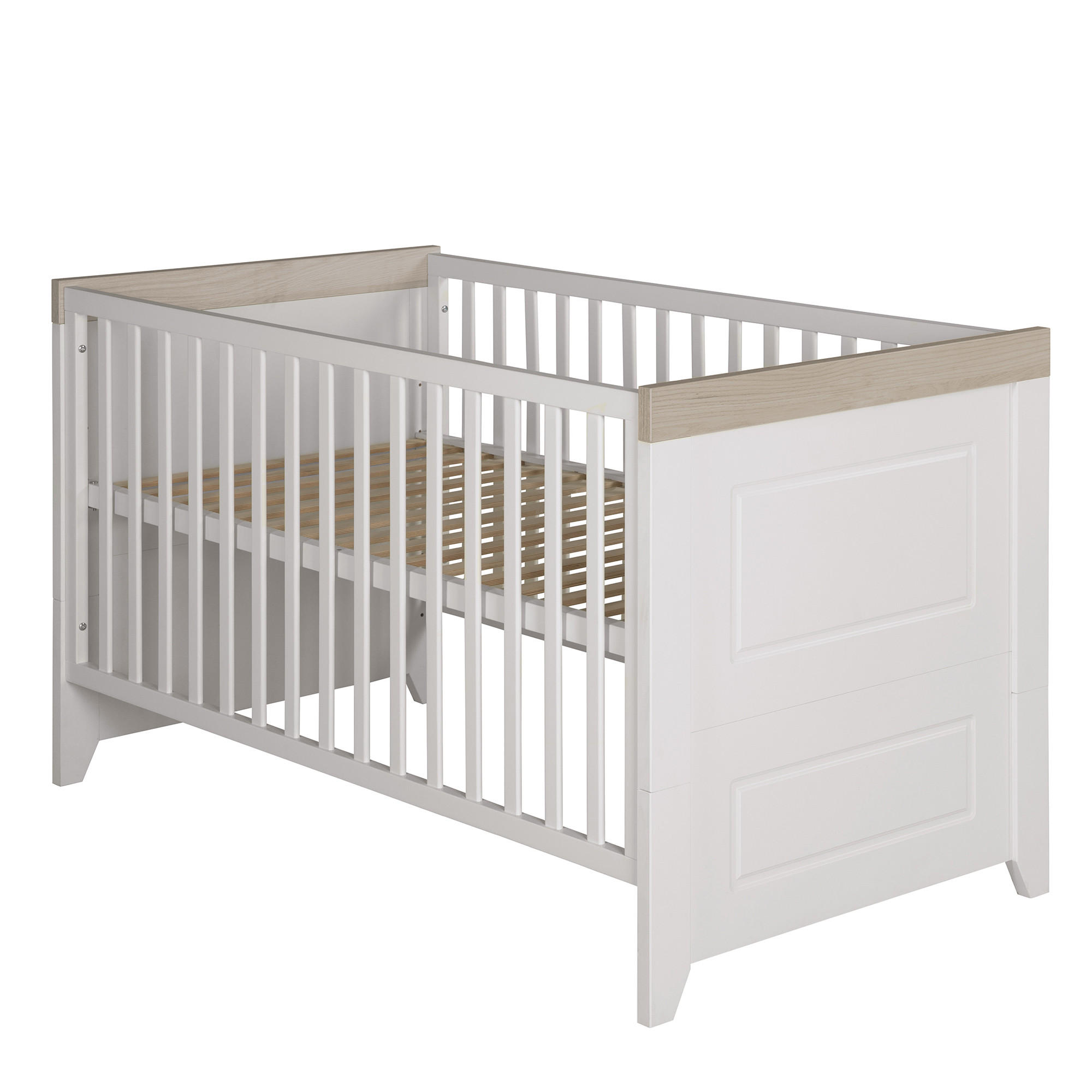 BABYBETT Felicia 70 x 140 cm - Weiß, Holzwerkstoff (70/140cm) - Roba