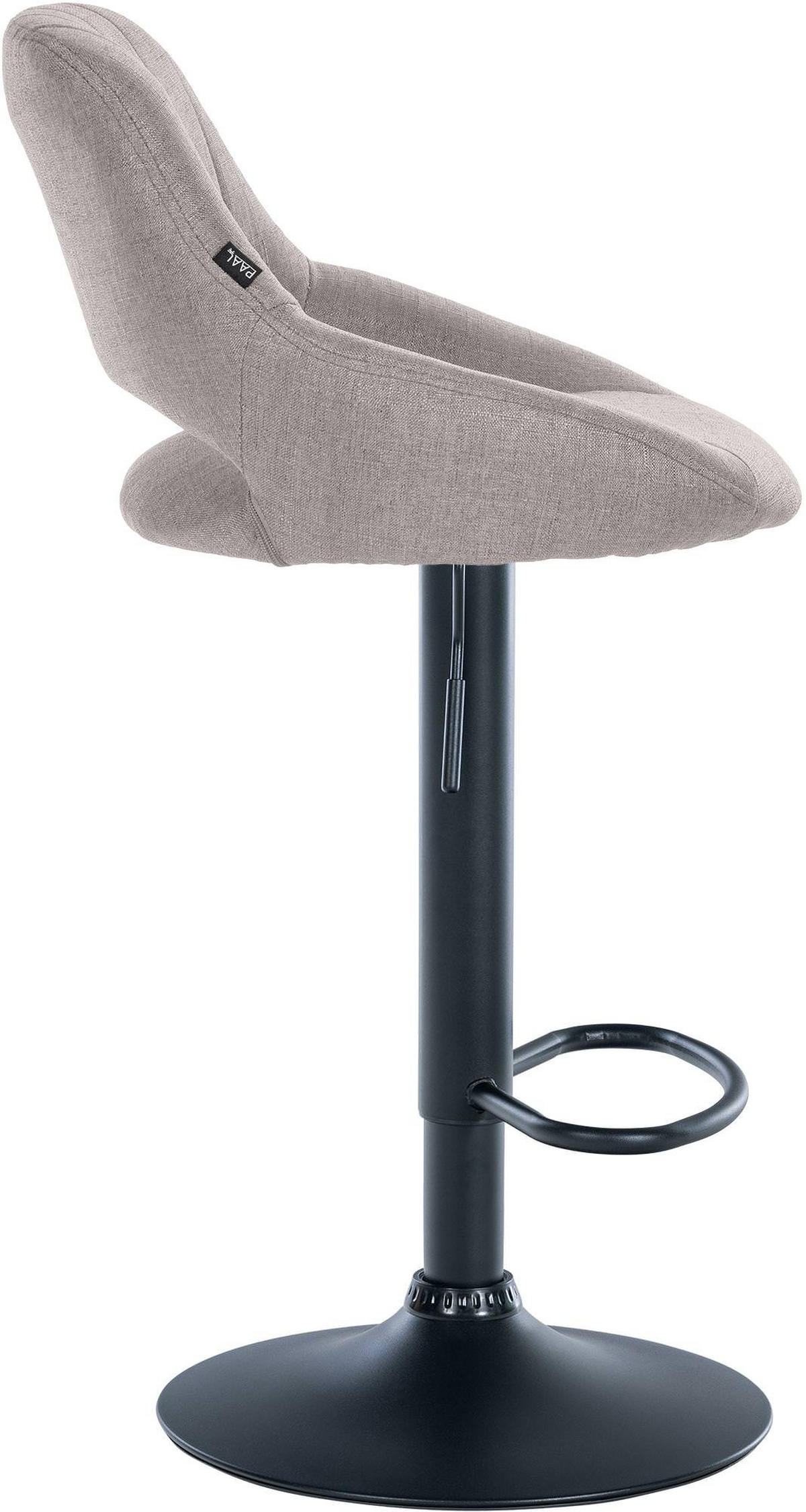 BARHOCKER 2er Set Stoff grau - Grau, Textil (47/85/48cm) - CLP