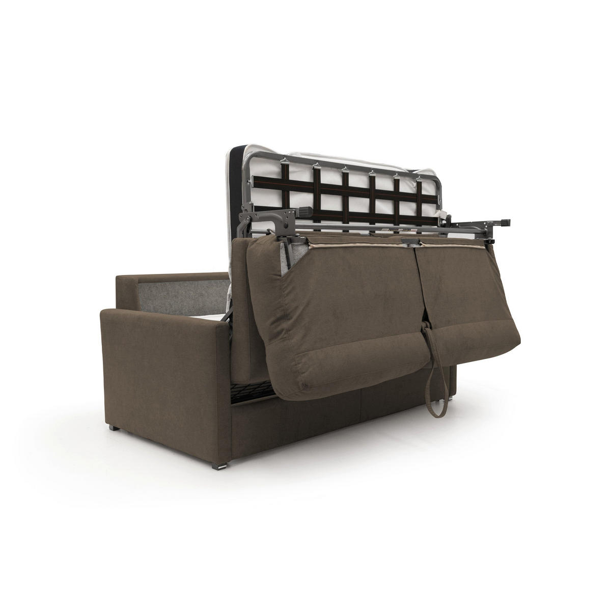 SCHLAFSOFA Margot - Braun, Textil (196/102/97cm) - Divani.store