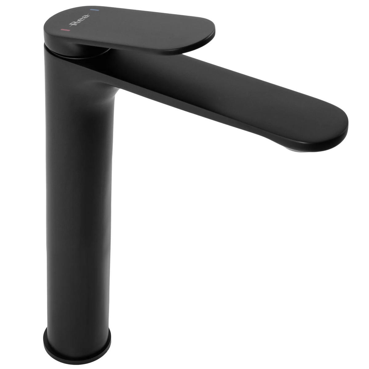 WASCHBECKENARMATUR Rea Marco Black Matt High - Schwarz, Metall (13.5/27.5/17.7cm) - REA