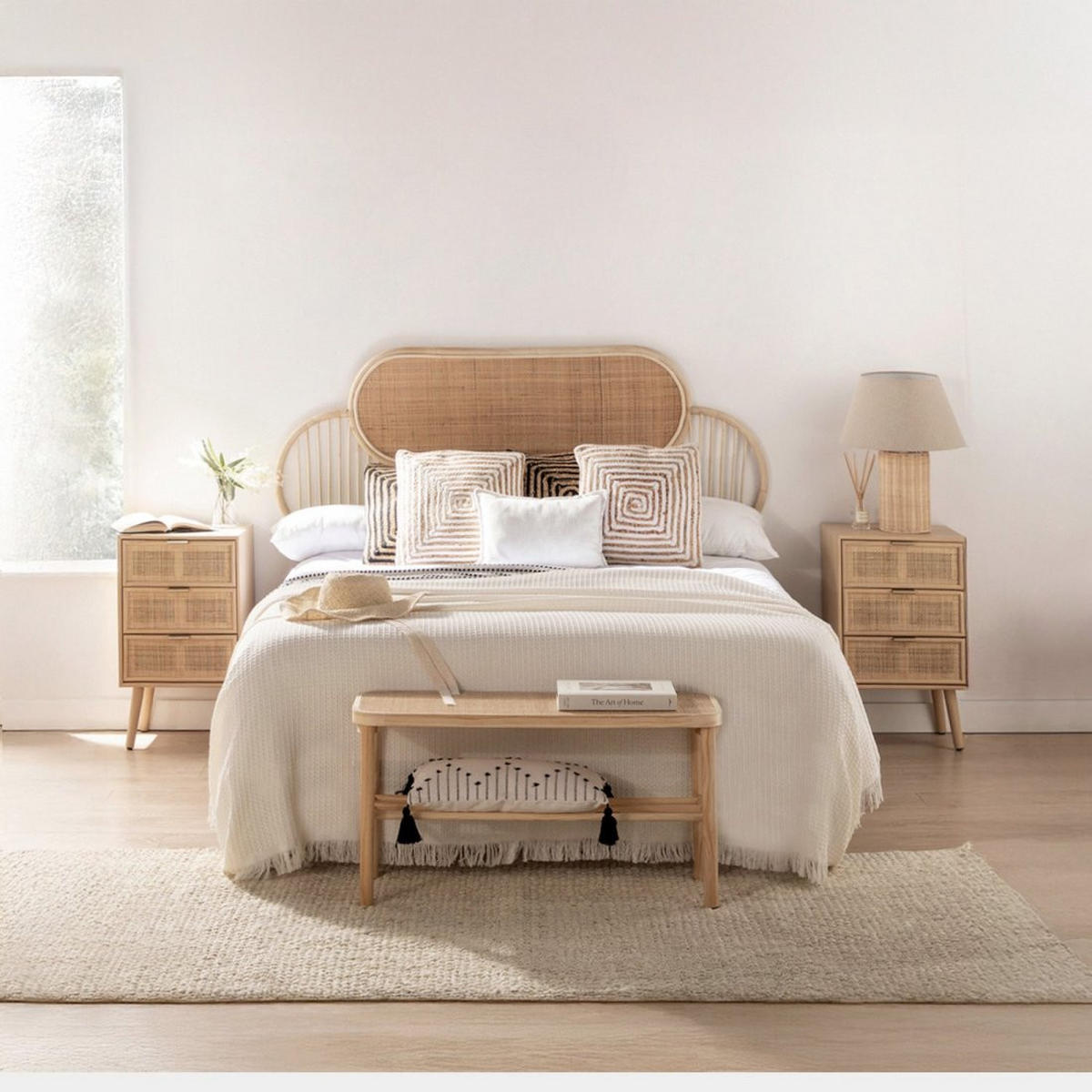 NACHTTISCH 3 SCHUBLADEN Alis Natürlich 42 cm x 71 cm 2er-Set - Naturfarben, Holzwerkstoff (42/71/35cm) - Klast Home