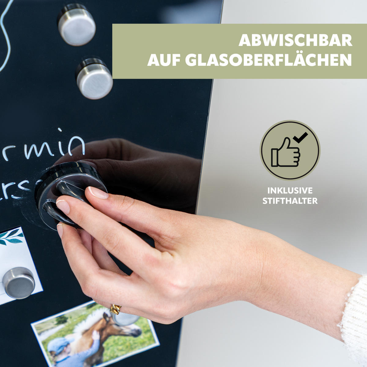 WHITEBOARDMARKER 5tlg. - Weiß, Kunststoff (1.5/13.5/1.5cm) - bremermann